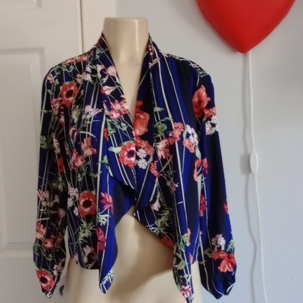 Iris Blue Floral Blouse